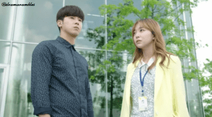 glaring off into the distance