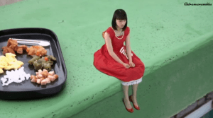 he even brought her little cutlery