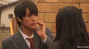 she just... she just kissed my cheek!