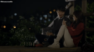 that's a strange place to sit